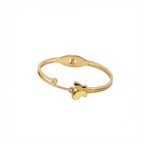 Butterfly Stone Bangle Bracelet (Side Open)