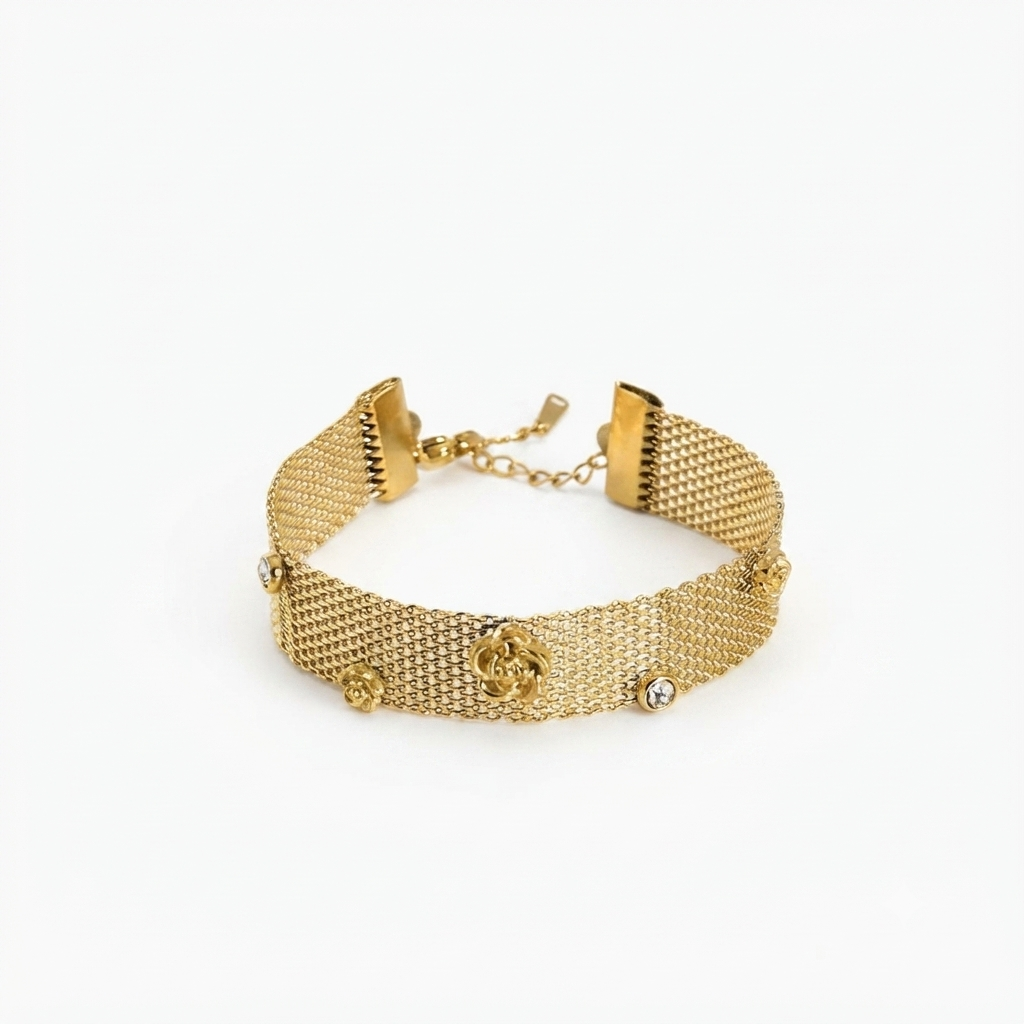 Mesh Rose Gold Bracelet