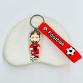 Red Messi XL Keychain