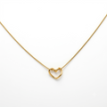 Twisted Heart Gold Necklace
