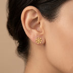 Sun Shaped Stud Earrings