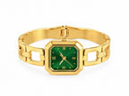 Aurelia Green Square Dial Watch