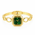 Emerald Circle Link Dial Watch