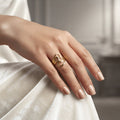 Layered waves Ring (Adjustable Size)