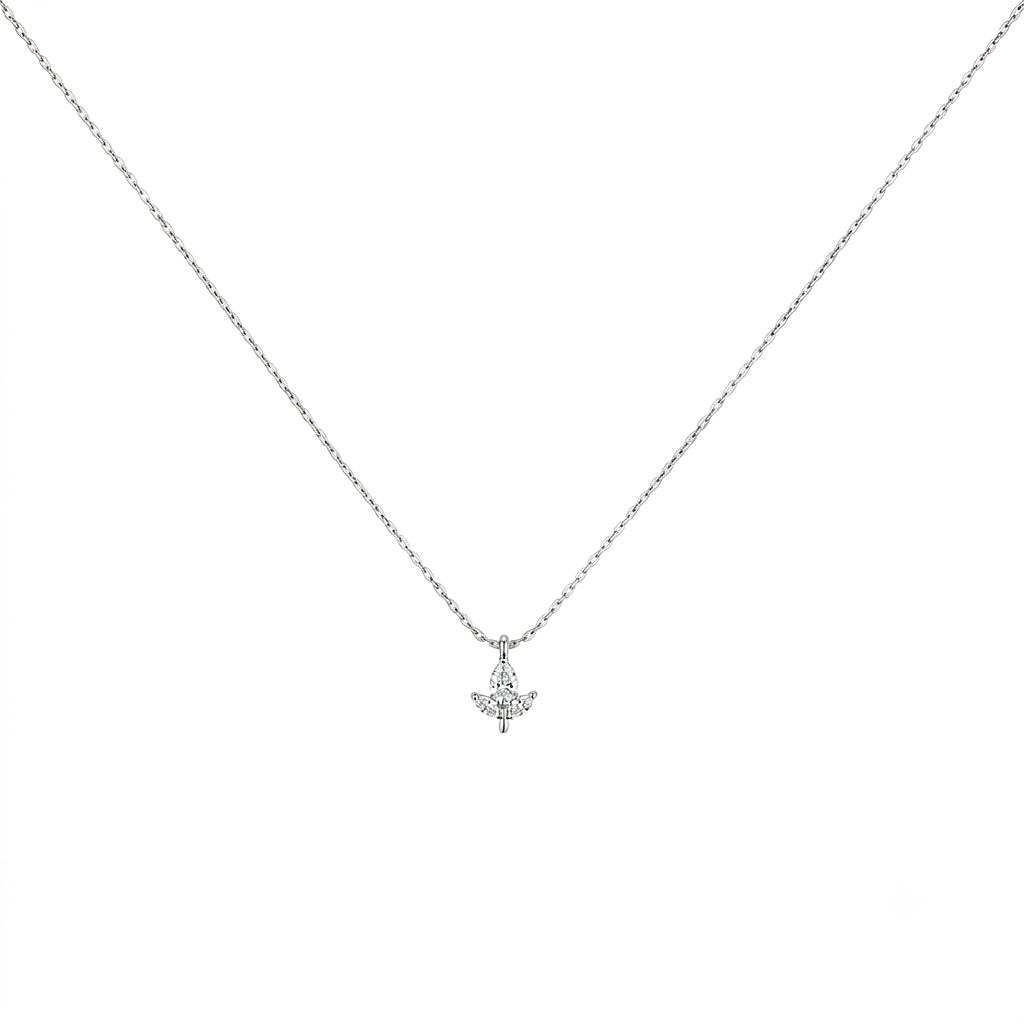 Tulip Silver Necklace