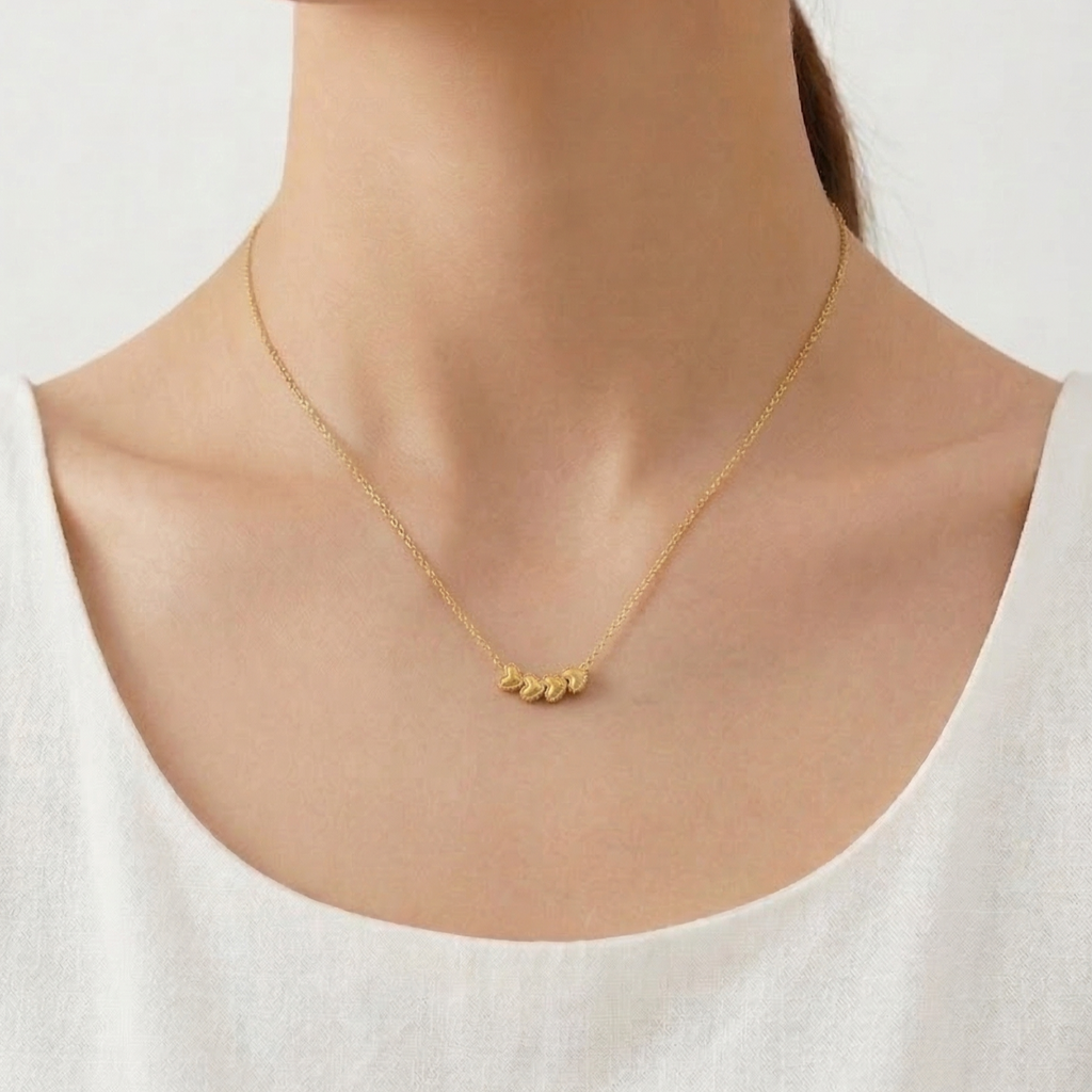 Mini Heart Gold Necklace