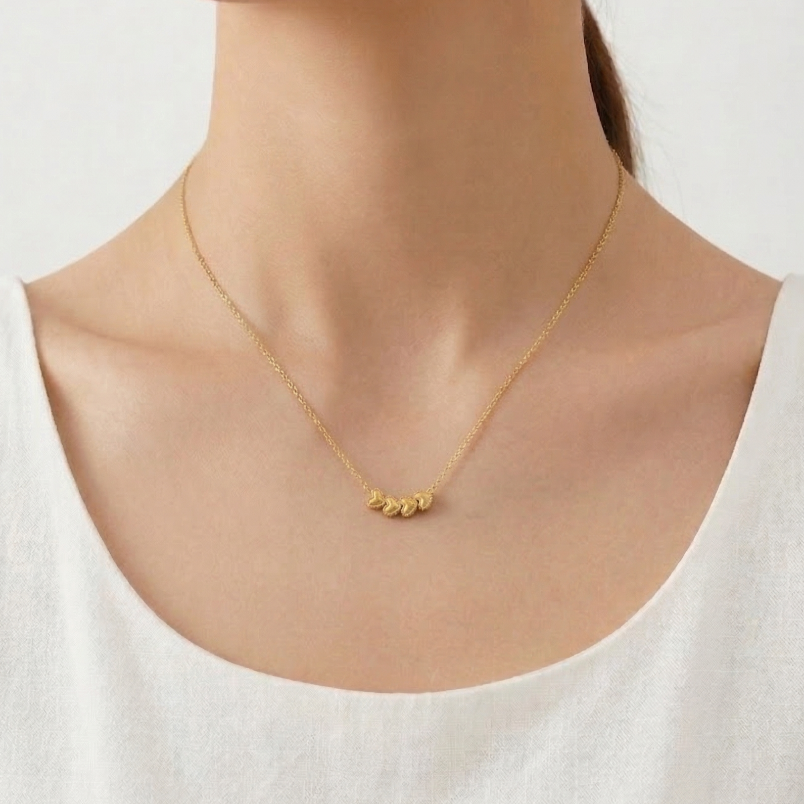 Mini Heart Gold Necklace