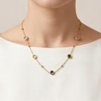 Multi Color Clover Necklace