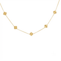 Small Clover Gold Necklace