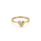 Love Heart Gold Ring