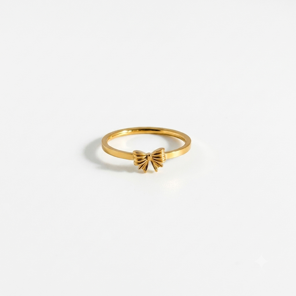 Layer Bow Gold Ring