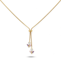 Multicolour Tulip (Adjustable)Gold Necklace