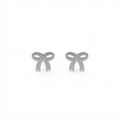 Bow Silver Earrings