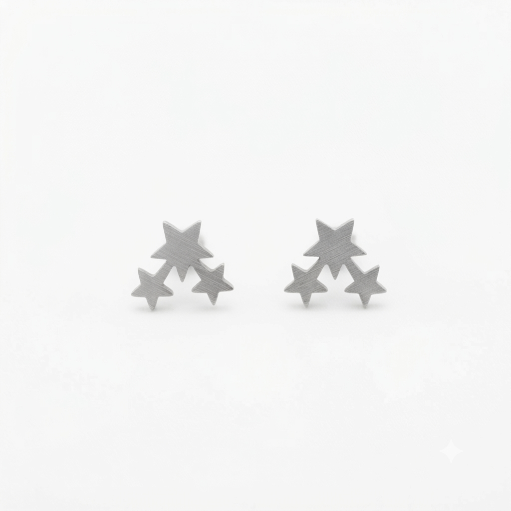 Start Silver Earrings