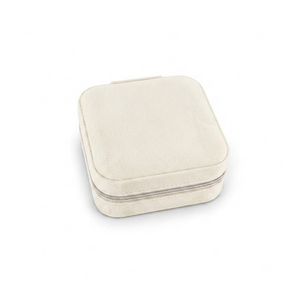 White Velvet Jewellery Gift Box