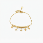 Daisy Charm Gold Bracelet