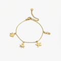 Ocean Charms Gold Bracelet