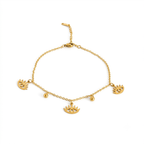 Evil Eye Charm Anklets (Pair)