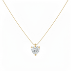 Tiny Solitaire Love Necklace