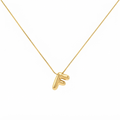 Puffy ‘F’ Letter Necklace
