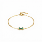 Green Tiny Bow Bracelet