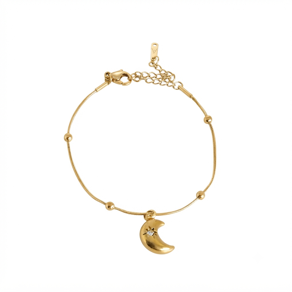 Moon Charm Bracelet