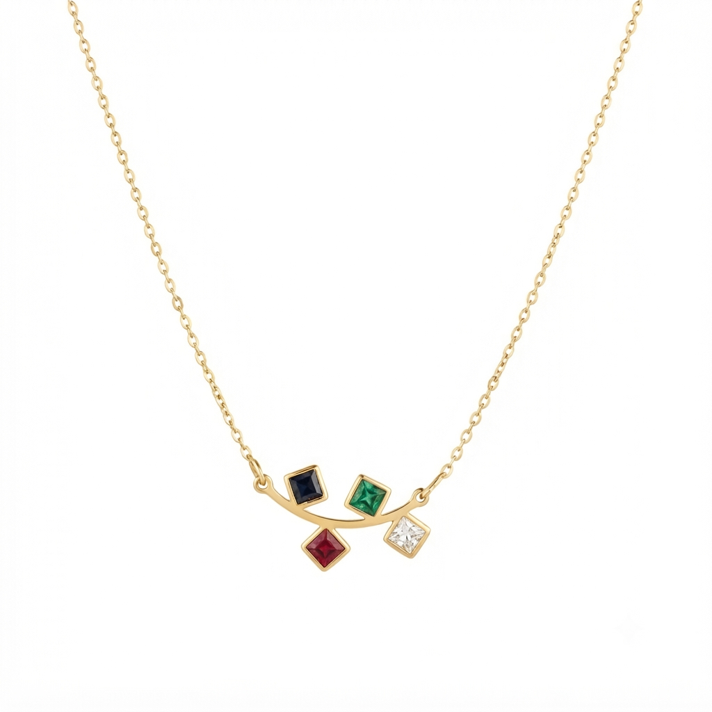 Multi Colour Stone Necklace