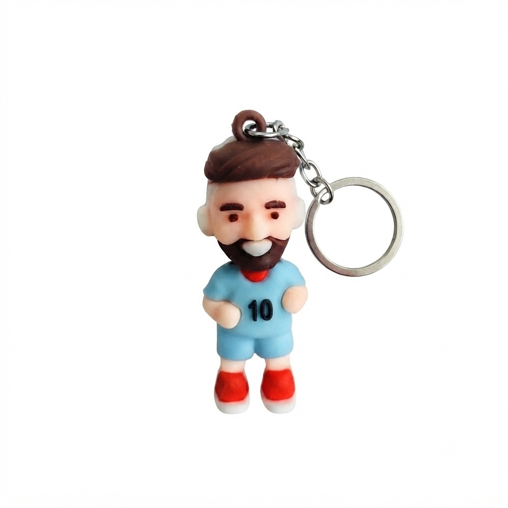 Blue Jersey Messi Keychain