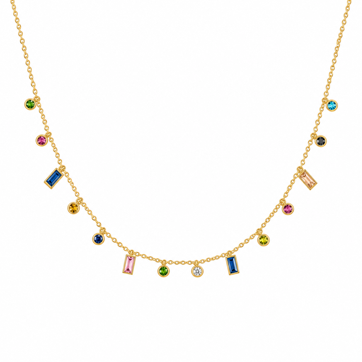 Square & Round Necklace