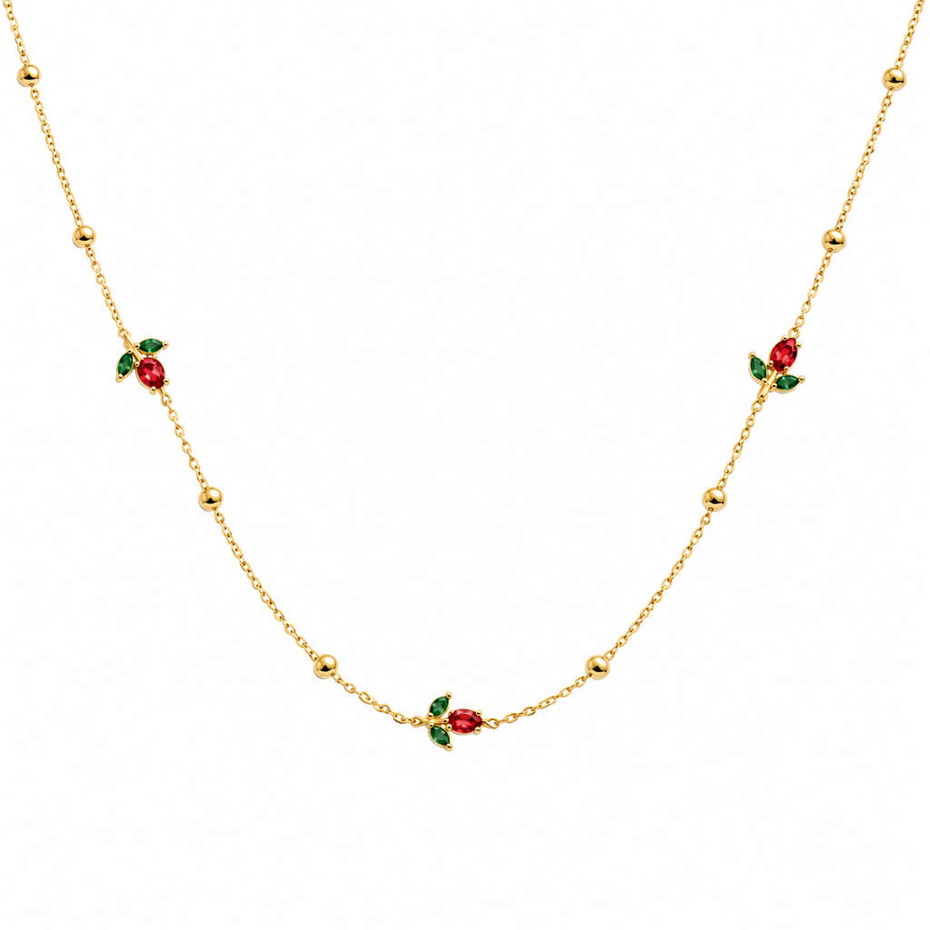 Red Tulip Necklace