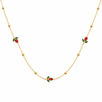 Red Tulip Necklace