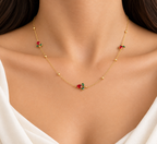 Red Tulip Necklace