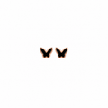 Medium Rose Gold Butterfly Stud Earrings