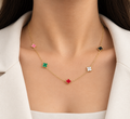 Clover Multi Gold Necklace