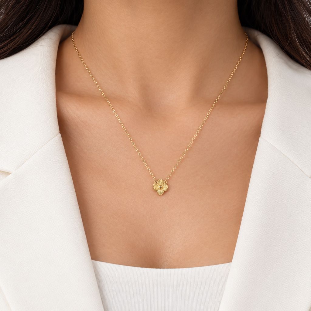 Golden Clover Necklace