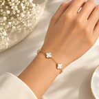 Double Sided Clover Bracelet