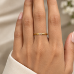 Three Stone Gold Ring