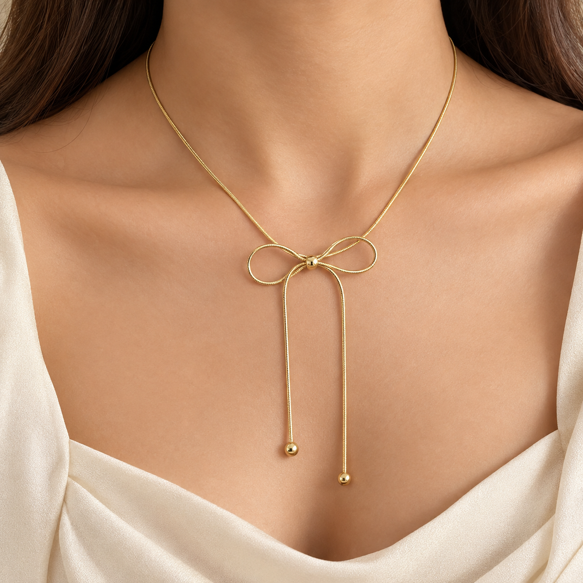 Bow Pendant Necklace