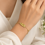 Textured Leaf Bracelet
