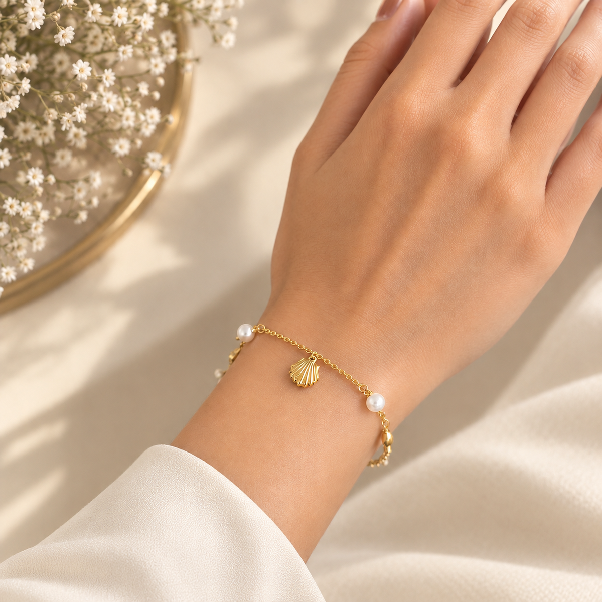 Pearl Charms Bracelet