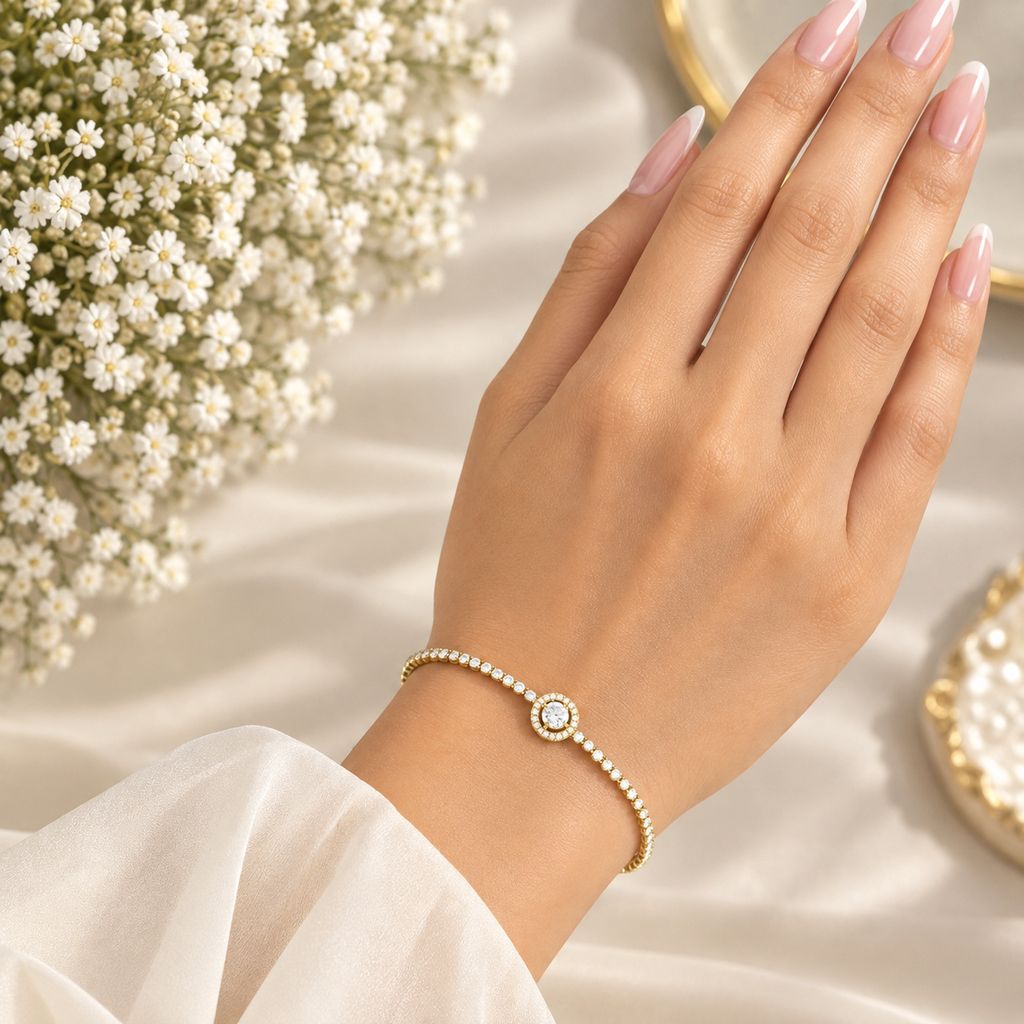 Round Tennis Bracelet