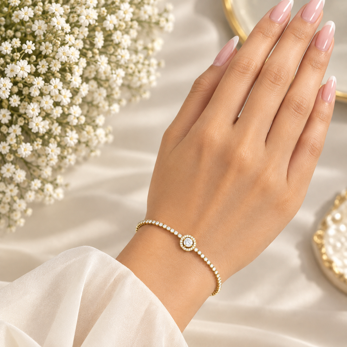 Round Tennis Bracelet