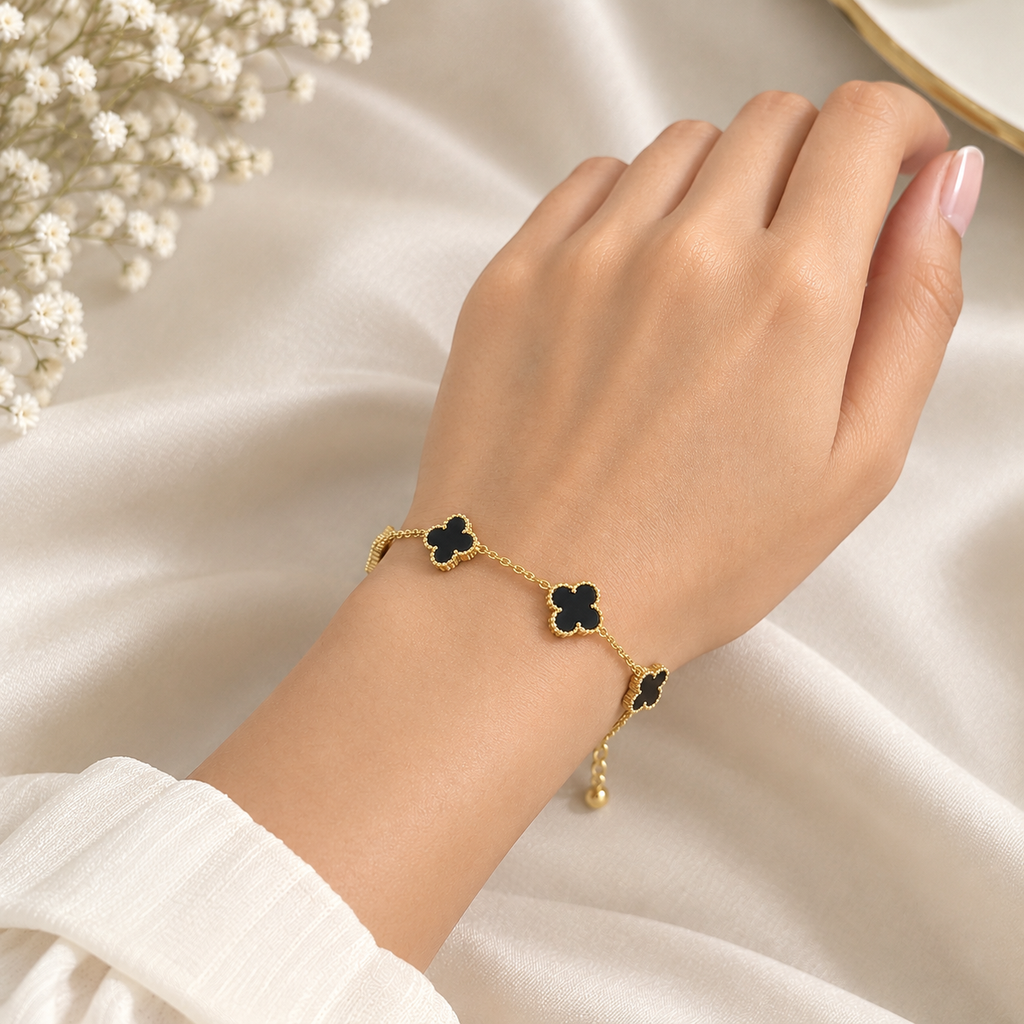 Double Sided Clover Bracelet