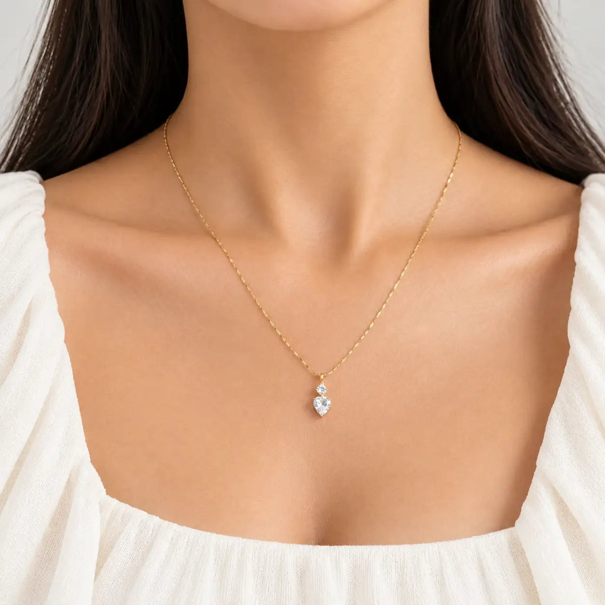 Solitaire Love  Necklace