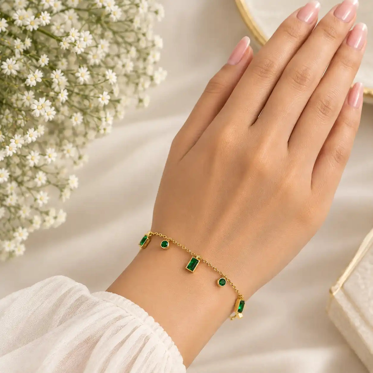 Green  Stone Bracelet