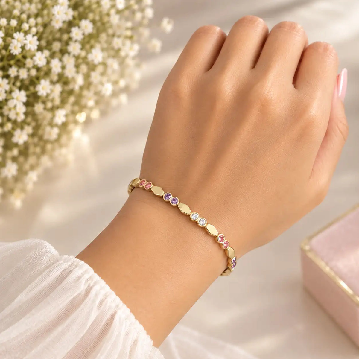 Multicolour Stone Bangle