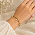 Clover Double Layered Gold Bracelet