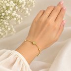 Crystal Dot Gold Bracelet