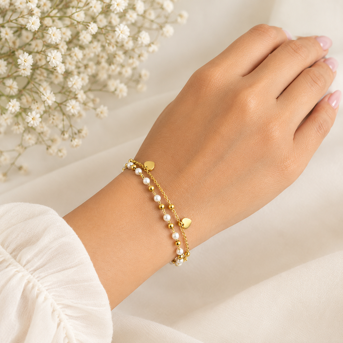 Zeo Layered Gold Bracelet