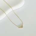 Heart With Stone Gold Necklace